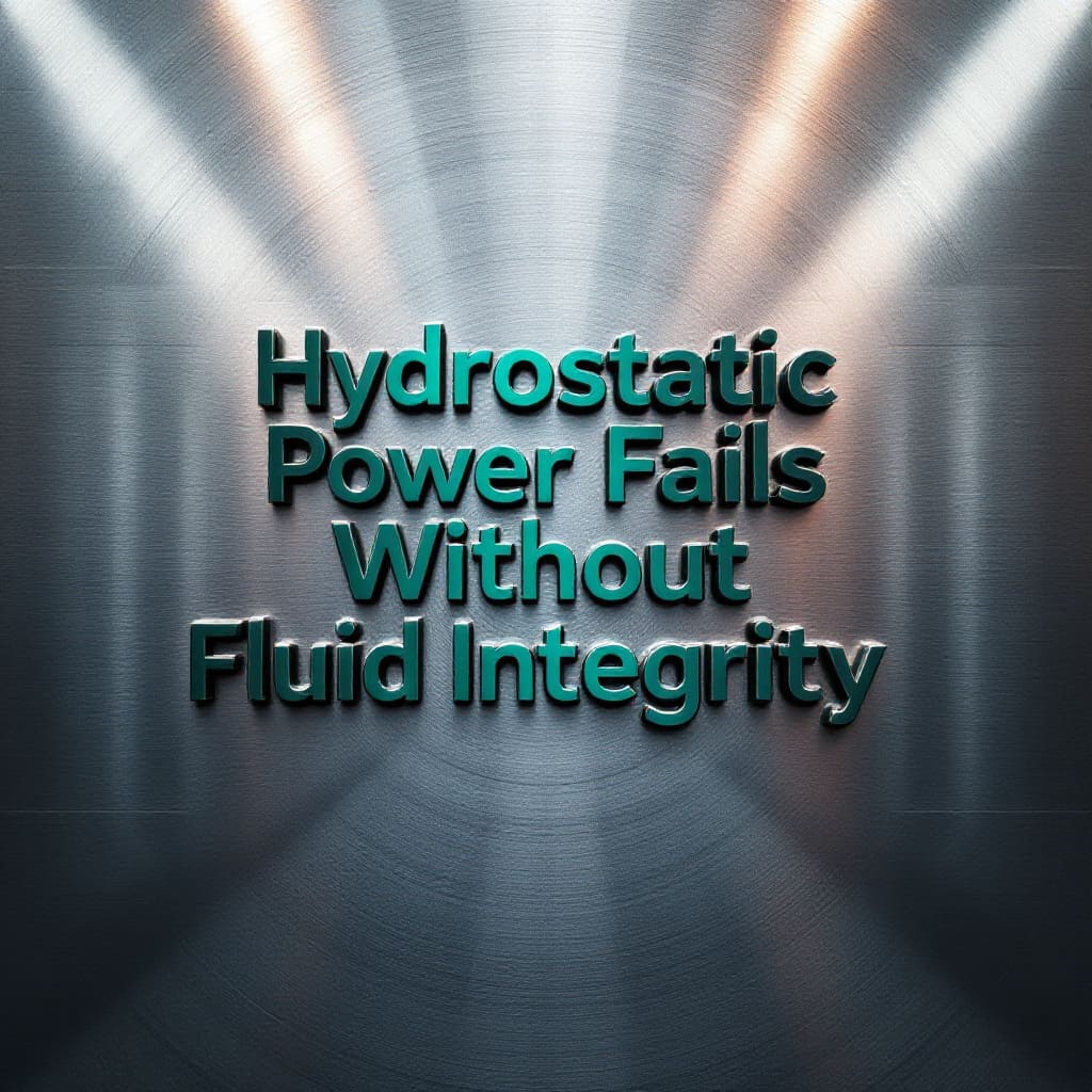 Hydrostatic power fails without fluid integrity