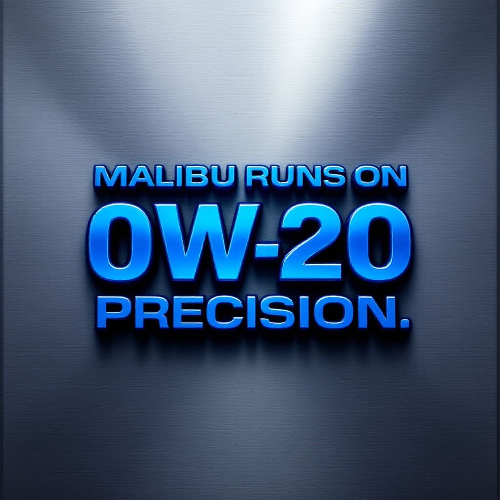 Malibu runs on 0w20 precision