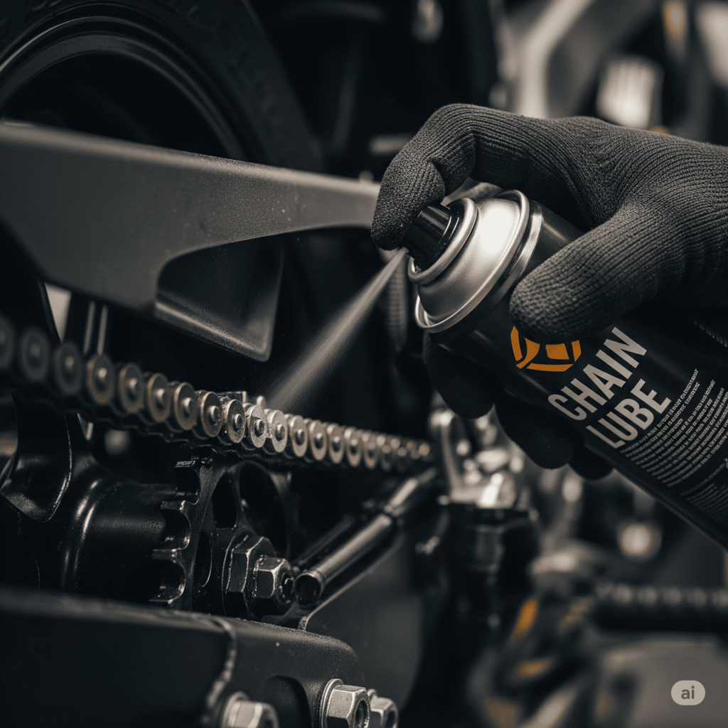 Motorcycle chain lube