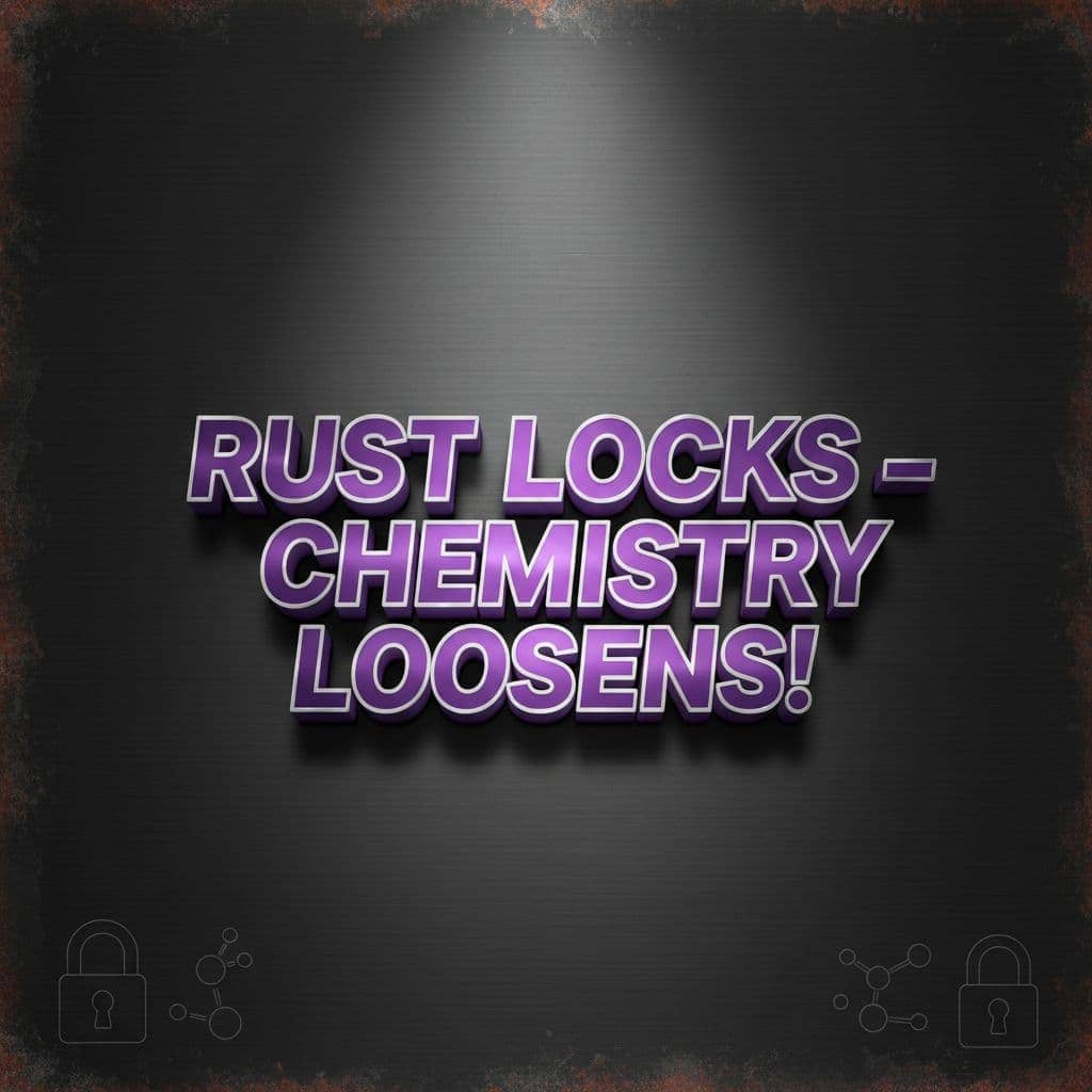 Rust locks chemistry loosens