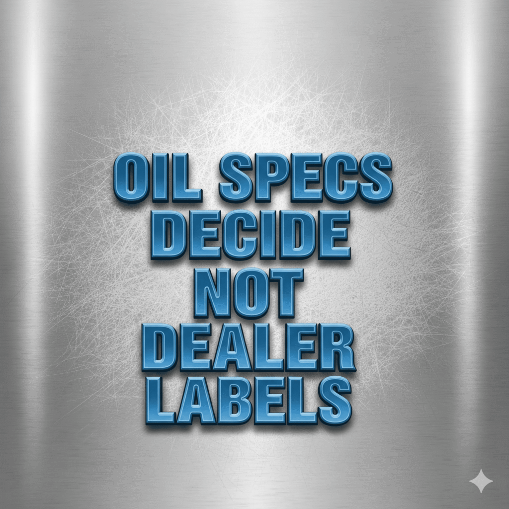 Specs decide not dealer labels